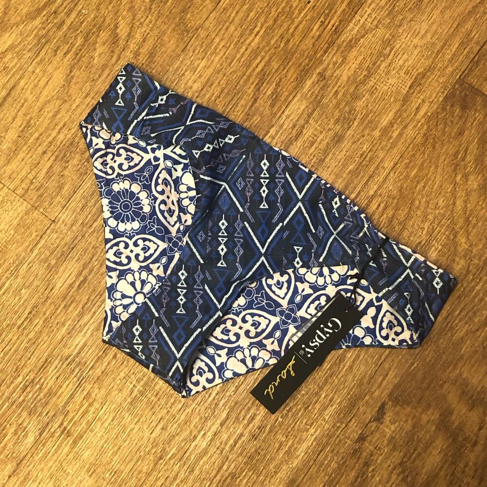 Gypsy 05 Sand Reversible Mosaic Cheeky Swim Bikini Bottom Size Small